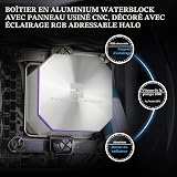 Thermalright Frozen Edge 360 White Refroidisseur d'eau liquide pour processeur avec ventilateur PWM 120mm, 360 Aio, dissipateur thermique à eau intégré pour AM4/AM5,lga1851 - 3