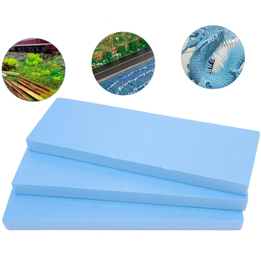 3pcs polystyrene foam board is used for making models