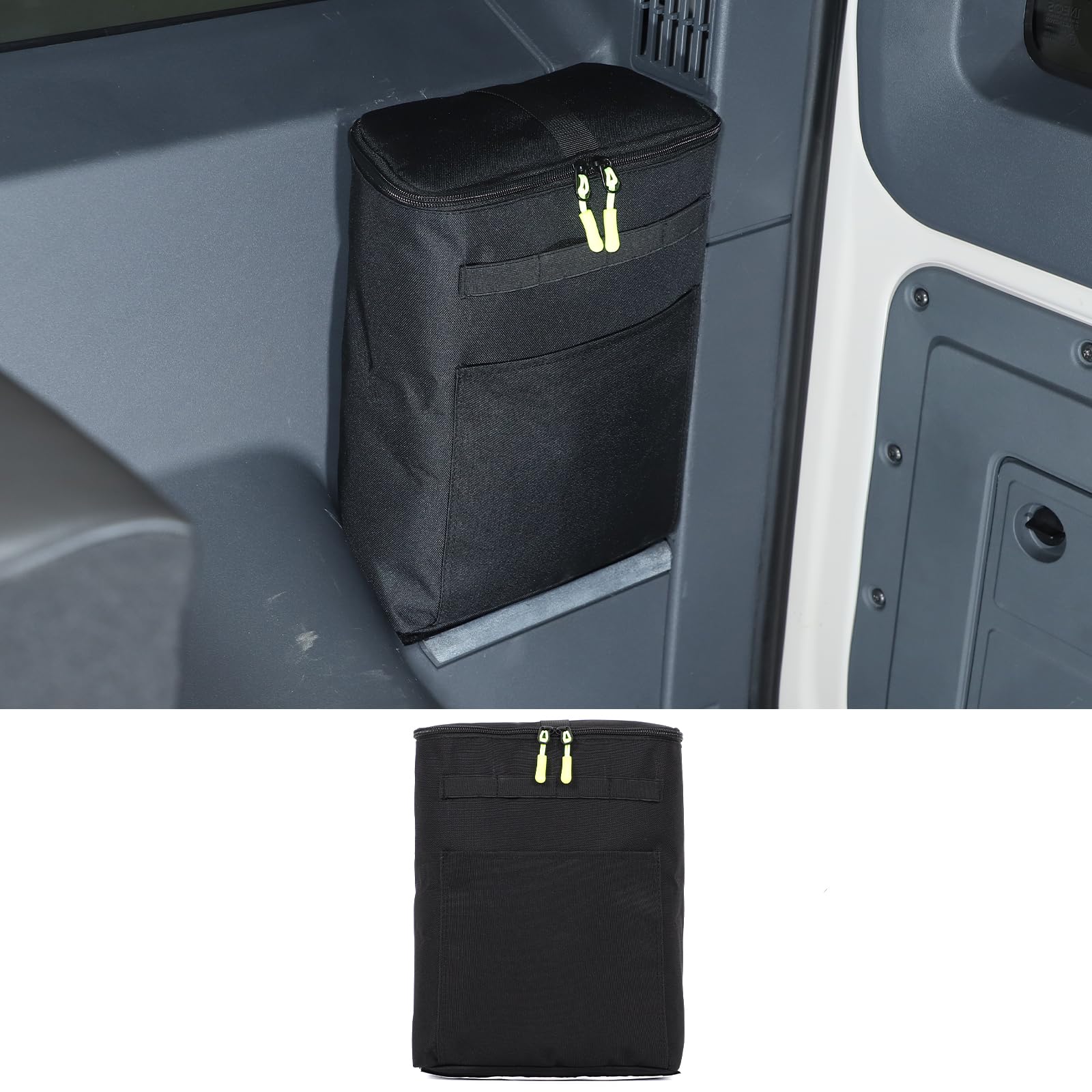 Bolsa organizadora lateral para maletero de coche compatible con Ineos Grenadier 2020-2025, bolsa de almacenamiento de carga trasera de tela Oxford negra para maletero, estuche de