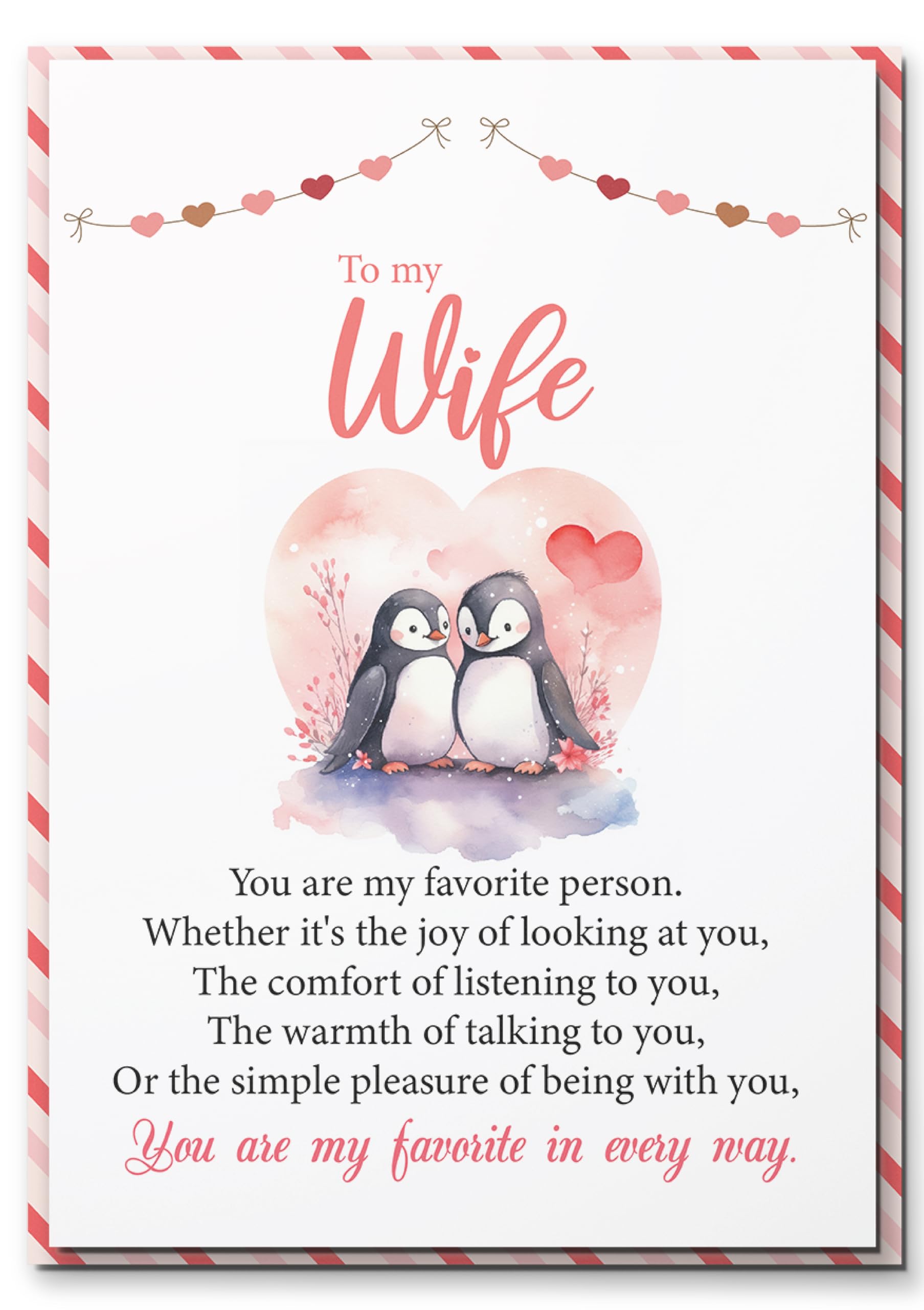 BlinkBlink Anniversary Card for Wife, Wishes for a Happy Anniversary with Envelope and Seal, Love Card, 50th Anniversary Cards