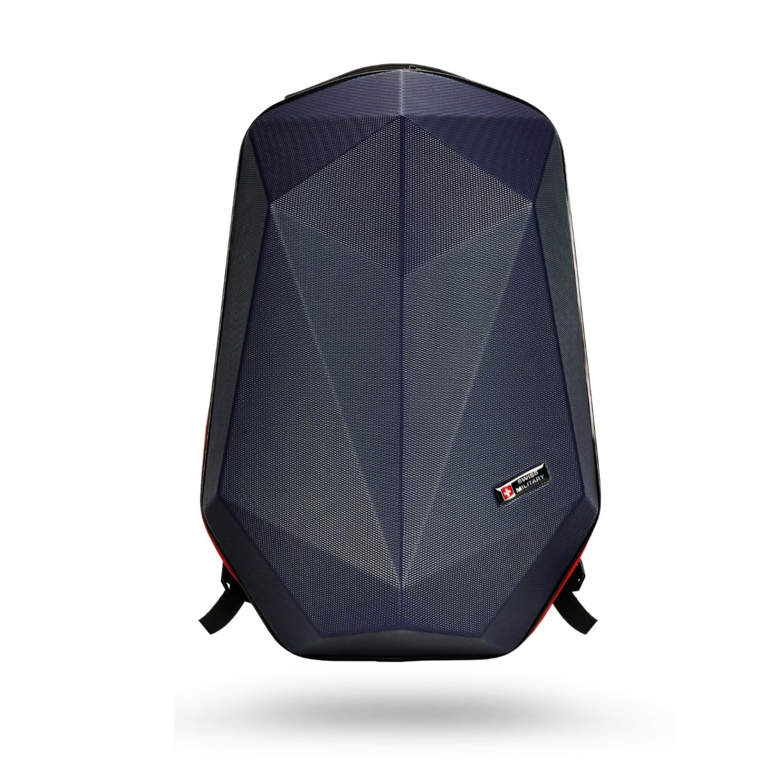 SWISS MILITARY Hard Shell Backpack for Men Women, Alien Series ABS Diamond Cut Hardshell, Travel Laptop Bag Fits Upto 15.6 Inch, Stylish Office College School Backpack, Durable & Lightweight