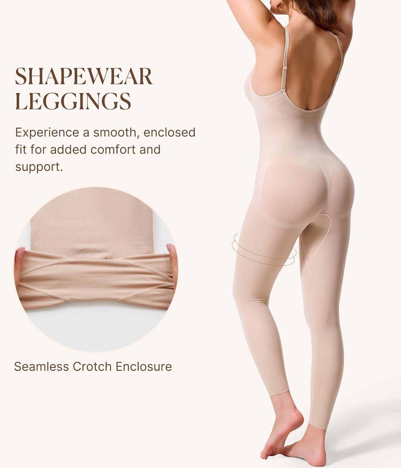 BRABIC Tummy Control Shapewear for Women Compression Leggings Full Body Seamless Faja Body Shaper Bodysuit - Image 3