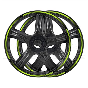 17" Motorcycle Reflective Rim Wheel Tapes Sticker Decal,Willow Green | Compatible with Kawasaki Ninja 250 300 400 500 650 1000 ZX6R 636 ZX9R ZX-10R