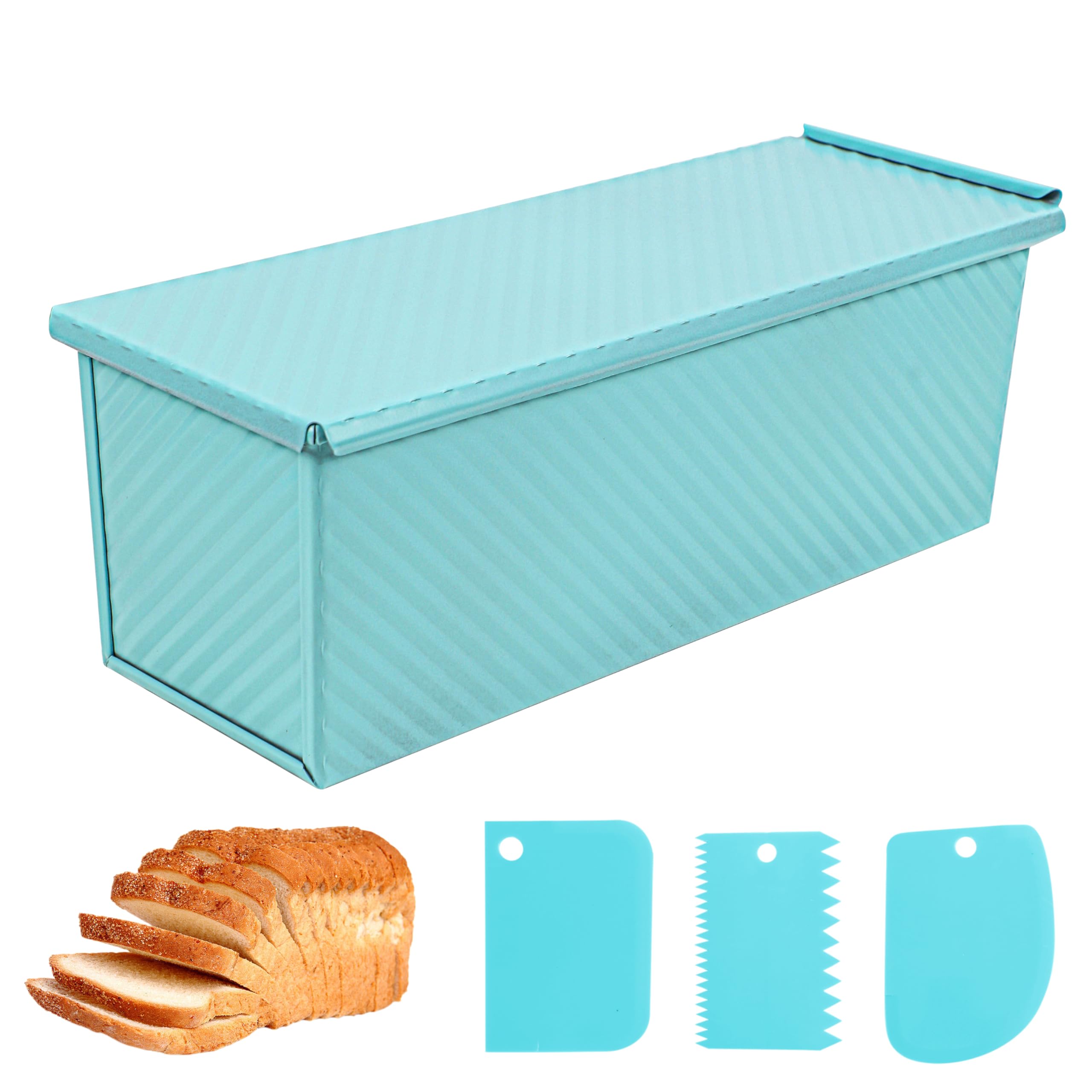 Blue Pullman - Molde para pan con tapa, 2.2 libras