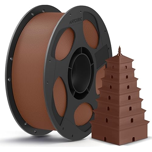 ANYCUBIC PLA 3D Printer Filament, 3D Printing PLA Filament 1.75mm Dimensional Accuracy +/- 0.02mm, 1KG Reusable Spool (2.2 lbs), Bronze
