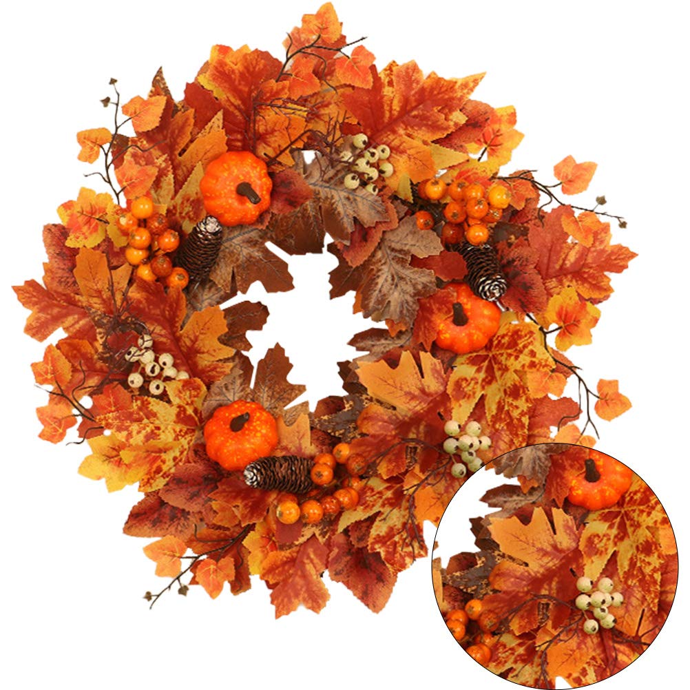 SOIMISS 1 Pc Guirnalda Artificial Mini Calabaza Artificial De Halloween De Otoño Al Aire Boda Decoracion Revestimiento De Las Puertas Víspera De Todos Los Santos El Plastico