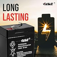 Vista 4 de Casil Batería de repuesto de 6V 4Ah compatible con Jialee JL3-XM-4 2 Pack