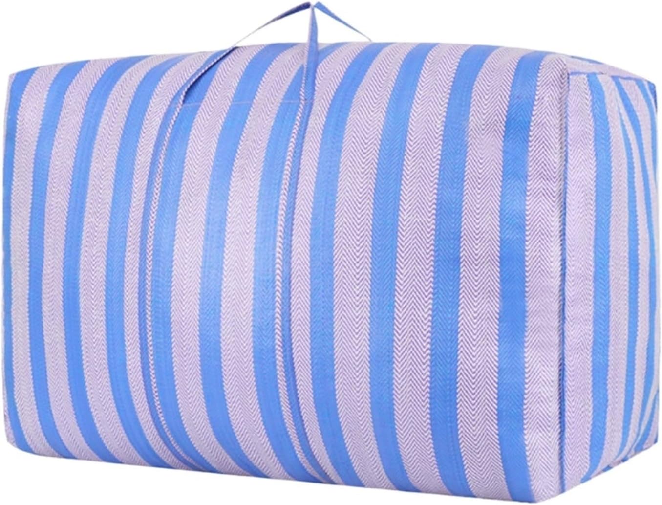Storage Bins Storage Bag with Double Zipper and Double Handles for Storing Clothes Blankets Bedding Storage Container(75x36x27cm)