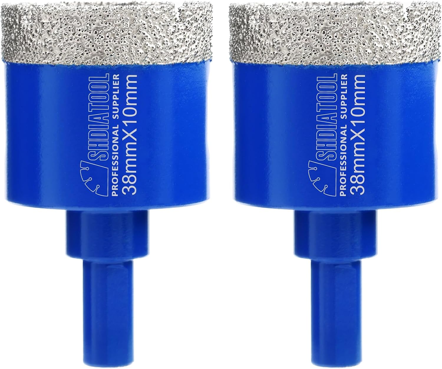 SHDIATOOL Diamond Drill Core Bits 4-Inch for Porcelain Tile Marble Ceramic Granite Bricks 100mm Dry/Wet Diamond Hole saws for Hand Drills （Pack of 2）