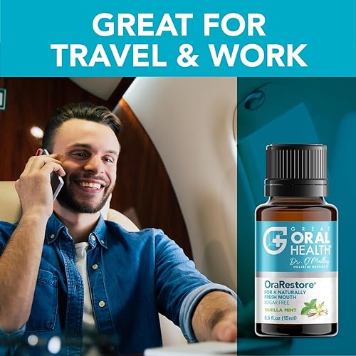 Miniatura 7 de OraRestore - Tratamiento para el mal aliento para adultos Halitosis concentrado de enjuague oral formulado por dentistas, aceite dental líquido,