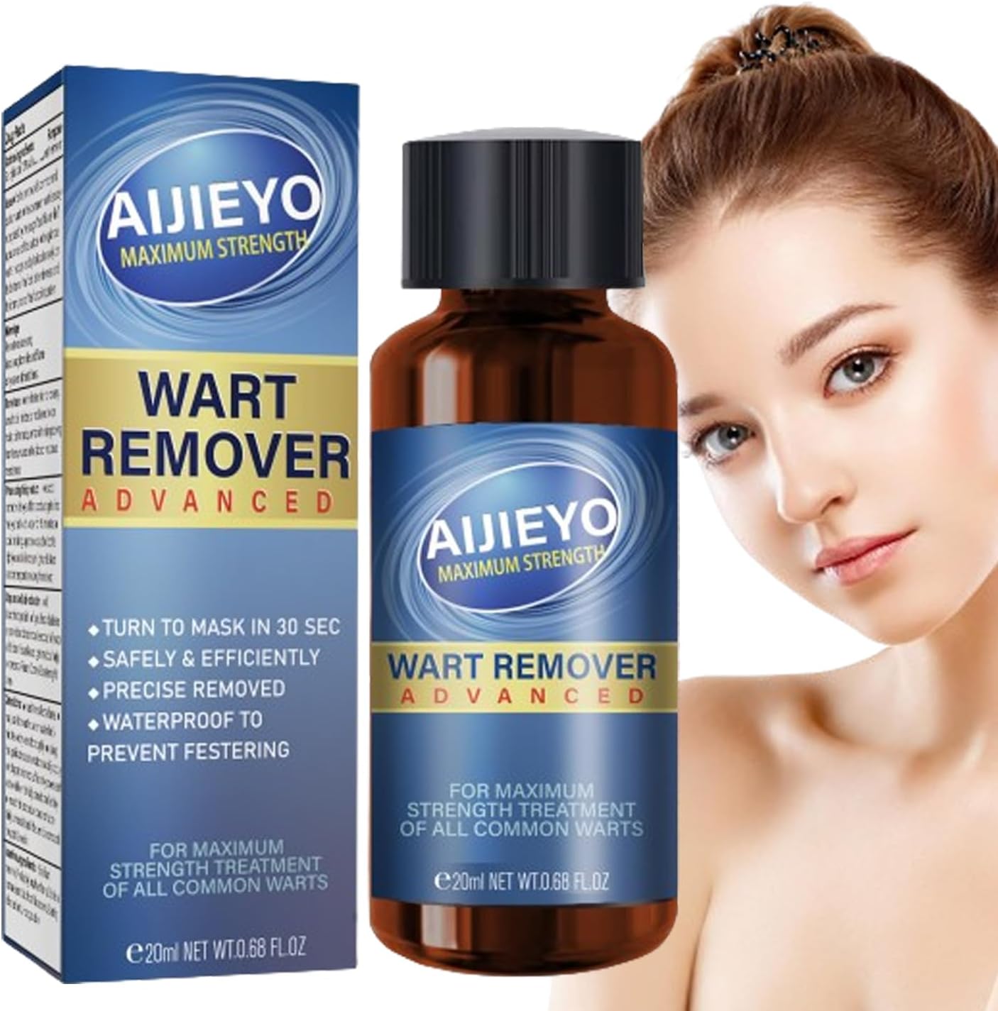 Wart & Corn Remover, Easy to Use-Fast Removal of Flat Warts, Common Warts and Corns - Safe, Natural, and Potent for External Use