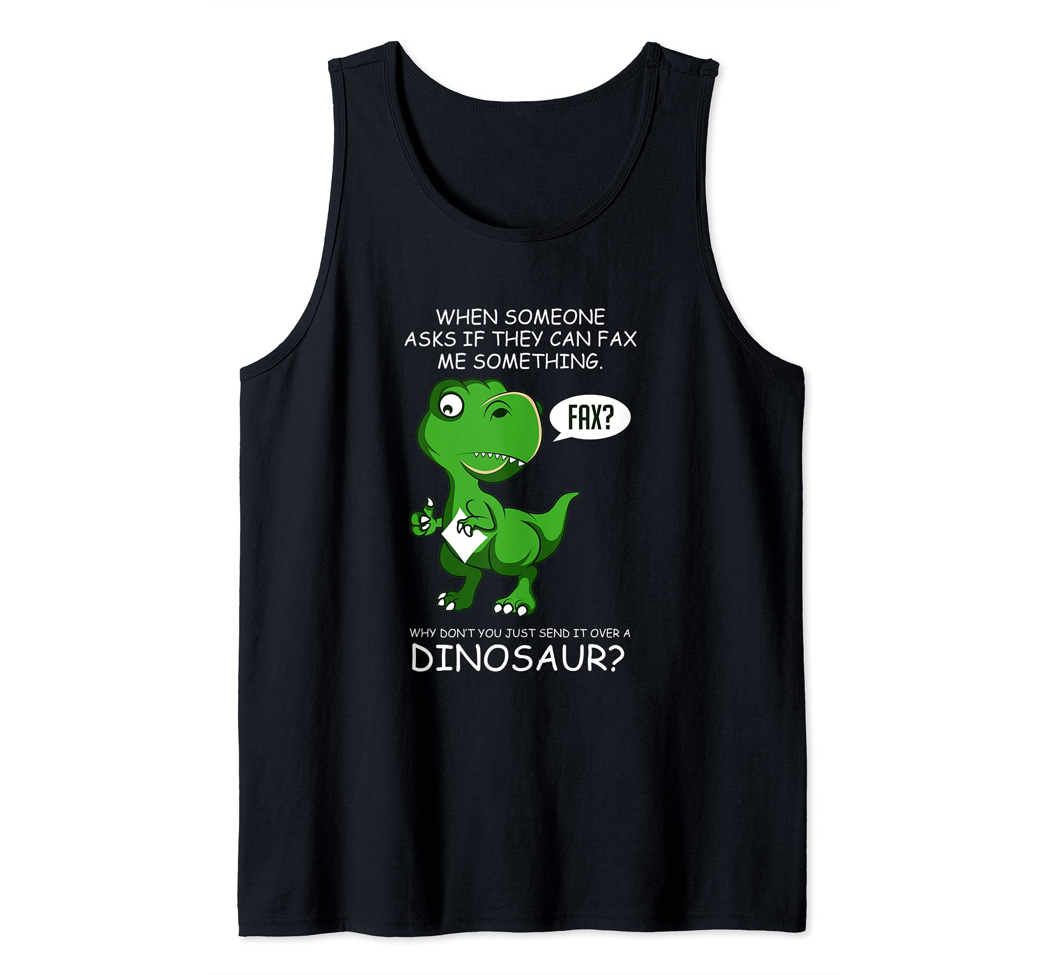 Fax Dinosaur Hardworker Tank Top