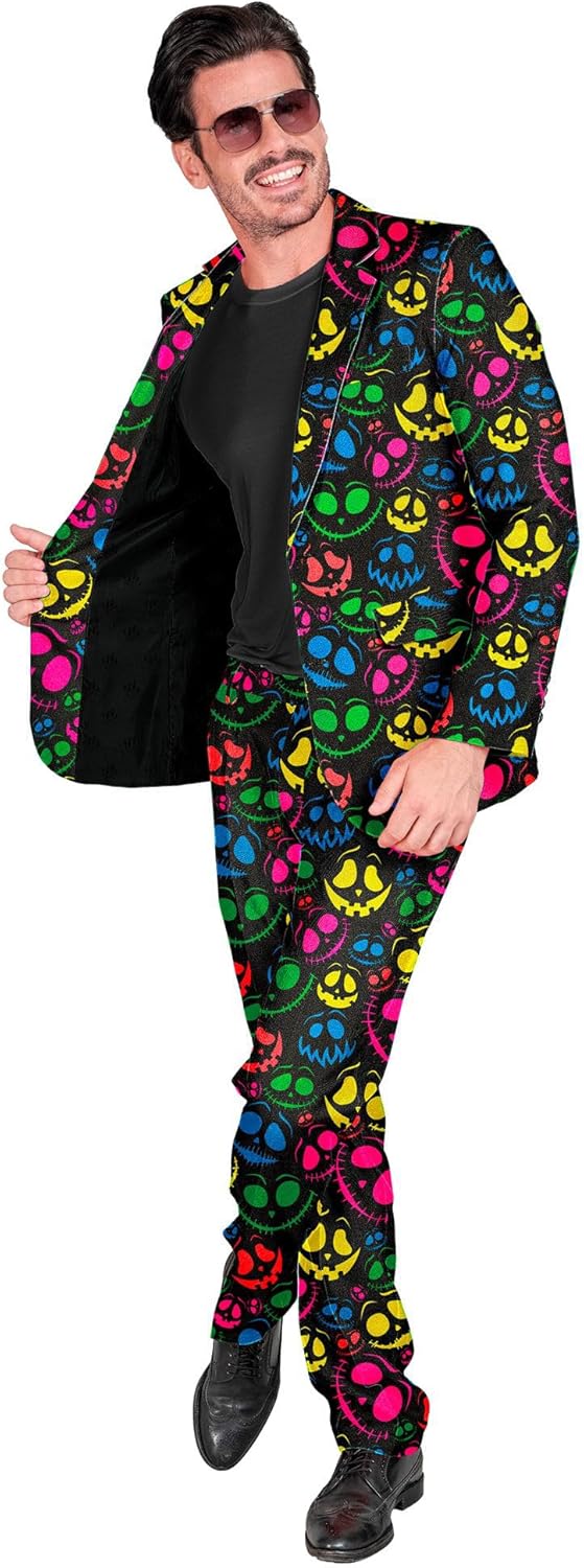 WIDMANN MILANO PARTY FASHION Men's Costume Ghost Suit Costume Ghost Suit (Pack of 1), Multicoloured, X-Large