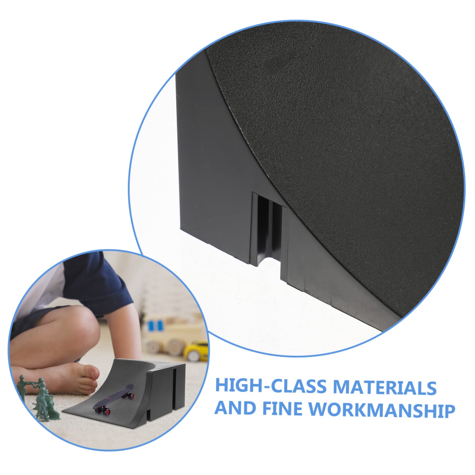 HOOTNEE 2pcs Finger Skateboard Ledge Set Kids Skateboard Park Props Child Accessory Plastic Toy Parts