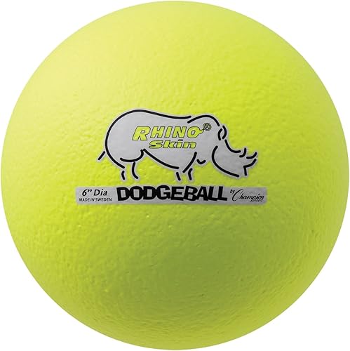 Vista 45 de Champion Sports Rhino Skin - Juegos de bolas de dodgeball de rebote bajo y individuales para juegos de juegos infantiles, PE, patio trasero y liga