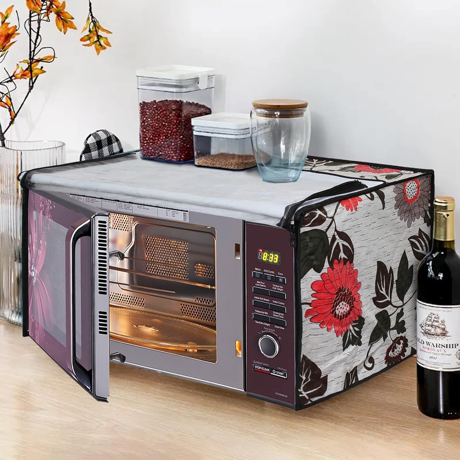 CASADIASI Microwave Oven Cover for Samsung 28 Litre Convection Microwave Oven (MC28A5013AK/TL, Black) (52X49X31 Cms, Off White) CASADIASI Microwave Oven Cover for Samsung 28 Litre Convection Microwave Oven (MC28A5013AK/TL, Black) (52X49X31 Cms, Off White)