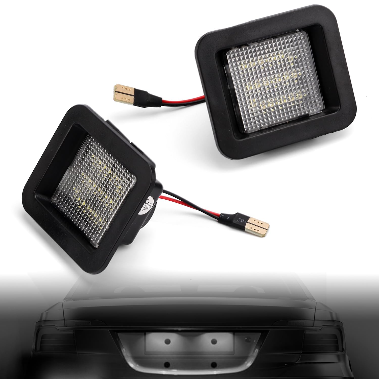 2pcs Éclairage à Led Plaque d'Immatriculation Compatibles avec Ford F150 2015-2020 F150 Raptor 2017-2020, Éclairage Plaque d'Immatriculation Visibilité Améliorée Accessoires Plug And Play