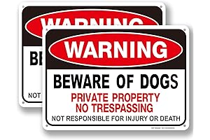 Beware of Dog Warning Sign: Protection and Deterrence for Private Property