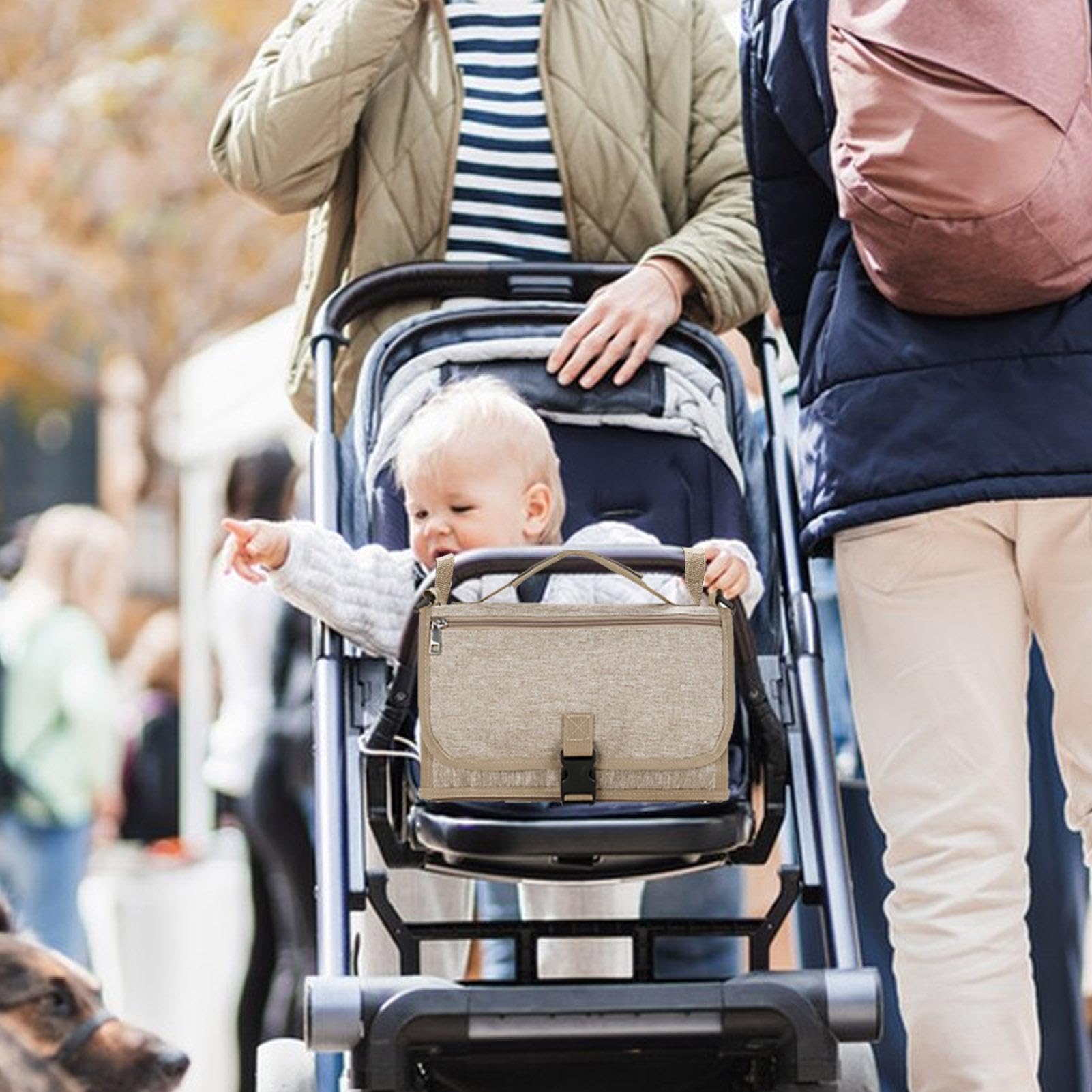 Tapis à langer à langer - Tapis à langer imperméable et pliable, portable et compact pour bébé