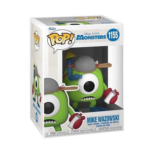 Funko Pop! Disney Pixar: Monsters Inc 20th - Mike Wazowski With Mitts - Monsters & Co. - Figura in Vinile da Collezione - Idea Regalo - Merchandising Ufficiale - Giocattoli per Bambini e Adulti