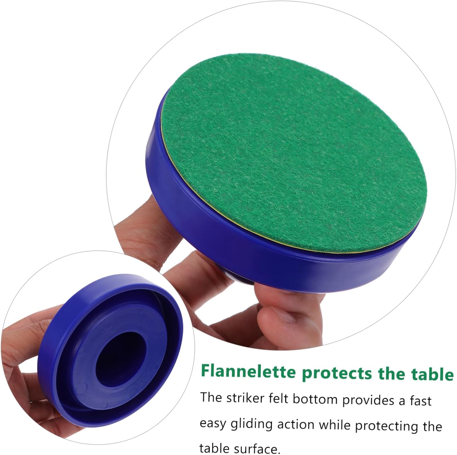 Air Hockey Pushers and Pucks Replacement Strikers and Sliders for Game Tables Blue Air Hockey Accessories Kit for Family Fun and Competitive Play