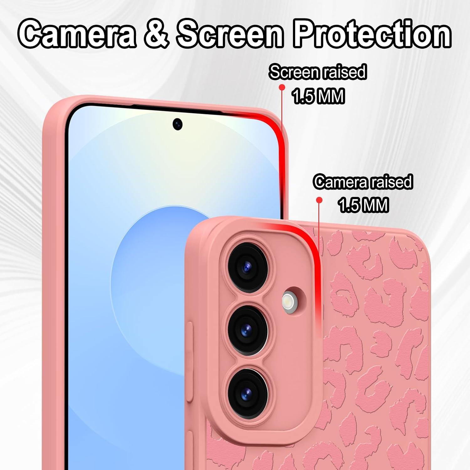 OOK Compatible with Samsung Galaxy S25 5G Case, Pink Leopard image 2