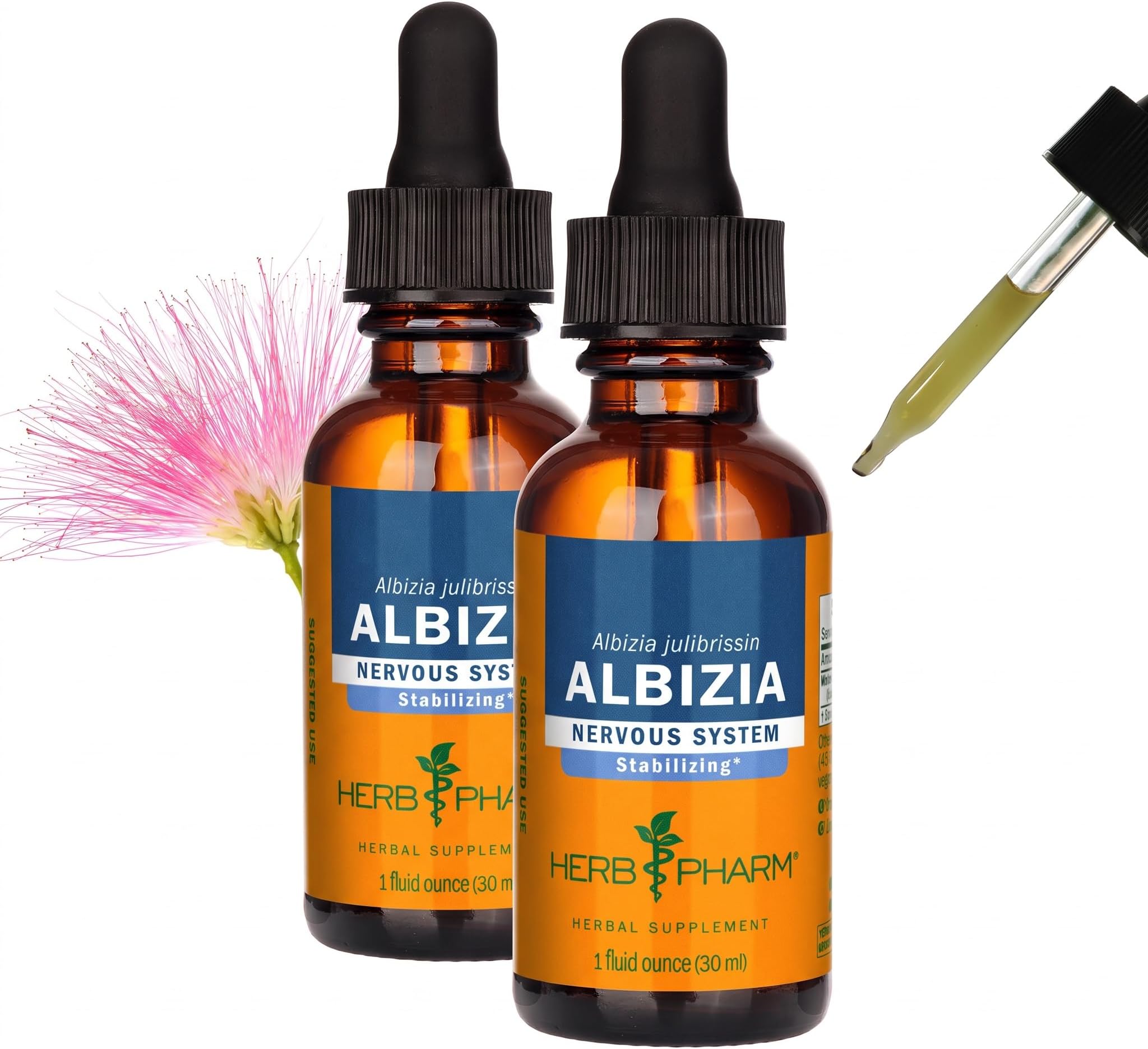 Albizia Liquid Extract for Nervous System Support, 1 Fl Oz (Pack of 2)