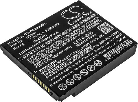 5250mAh IS900 Battery Replacement Compatible for Pax A920 3.7V