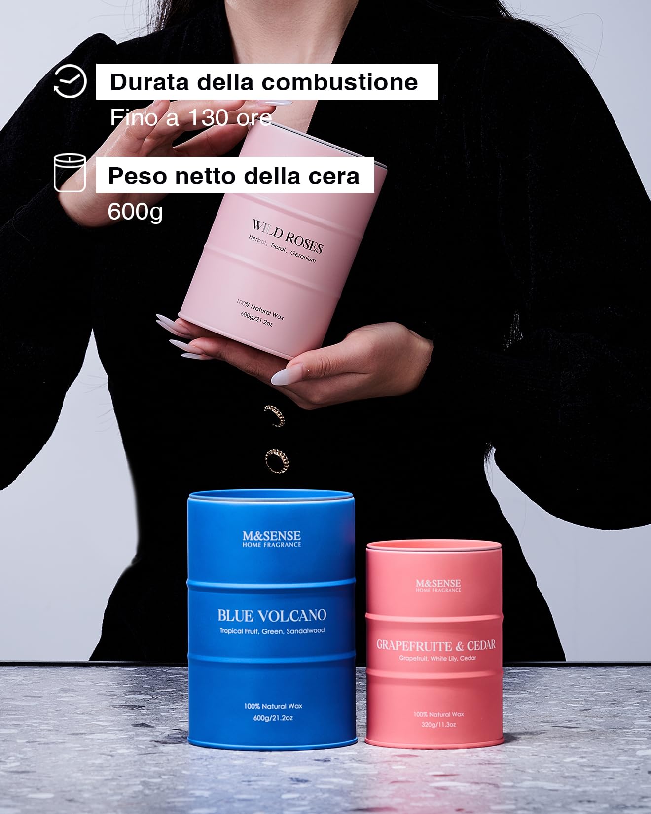 Candela di soia profumata Super Mama Regalo per la Mamma Mad Candle 360 ​​g