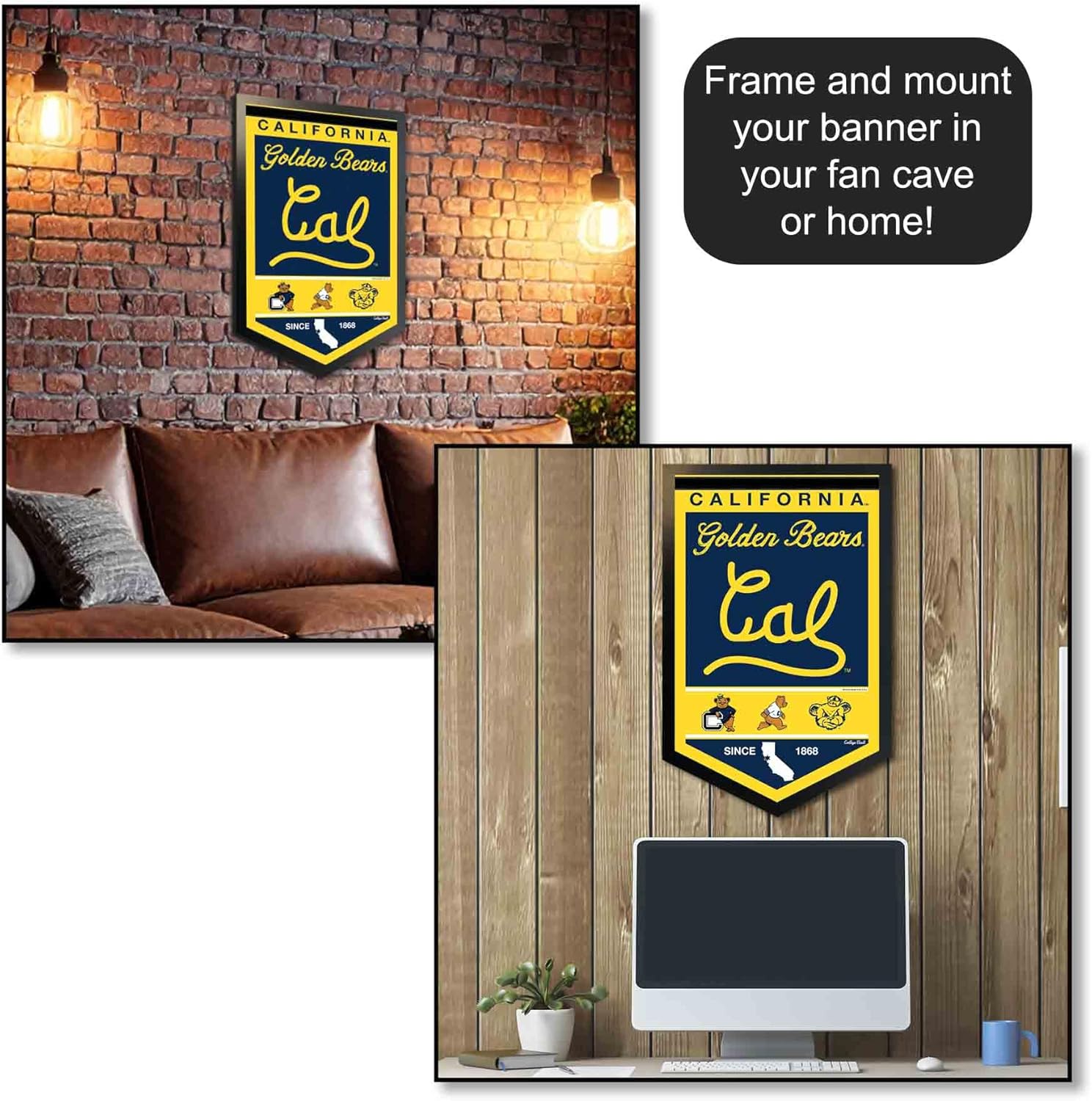 Cal Berkeley Golden Bears Heritage History Banner Pennant - Image 4