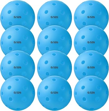 A11N SPORTS S26 Indoor Pickleballs, 26 Hole Balls for Indoor Play