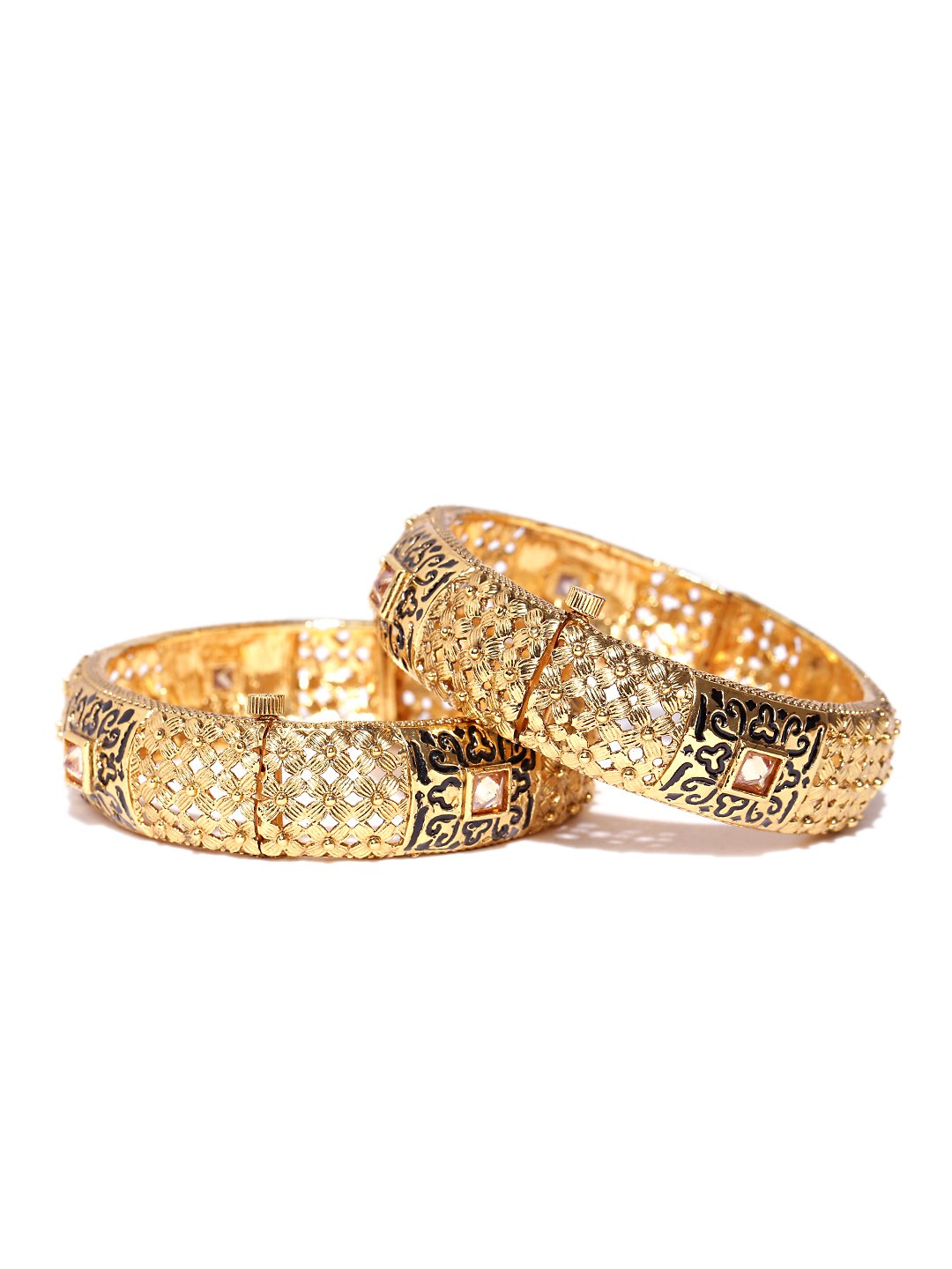 YouBella Jewellery Traditional Gold Plated Bracelet Bangles Set for Girls and Women