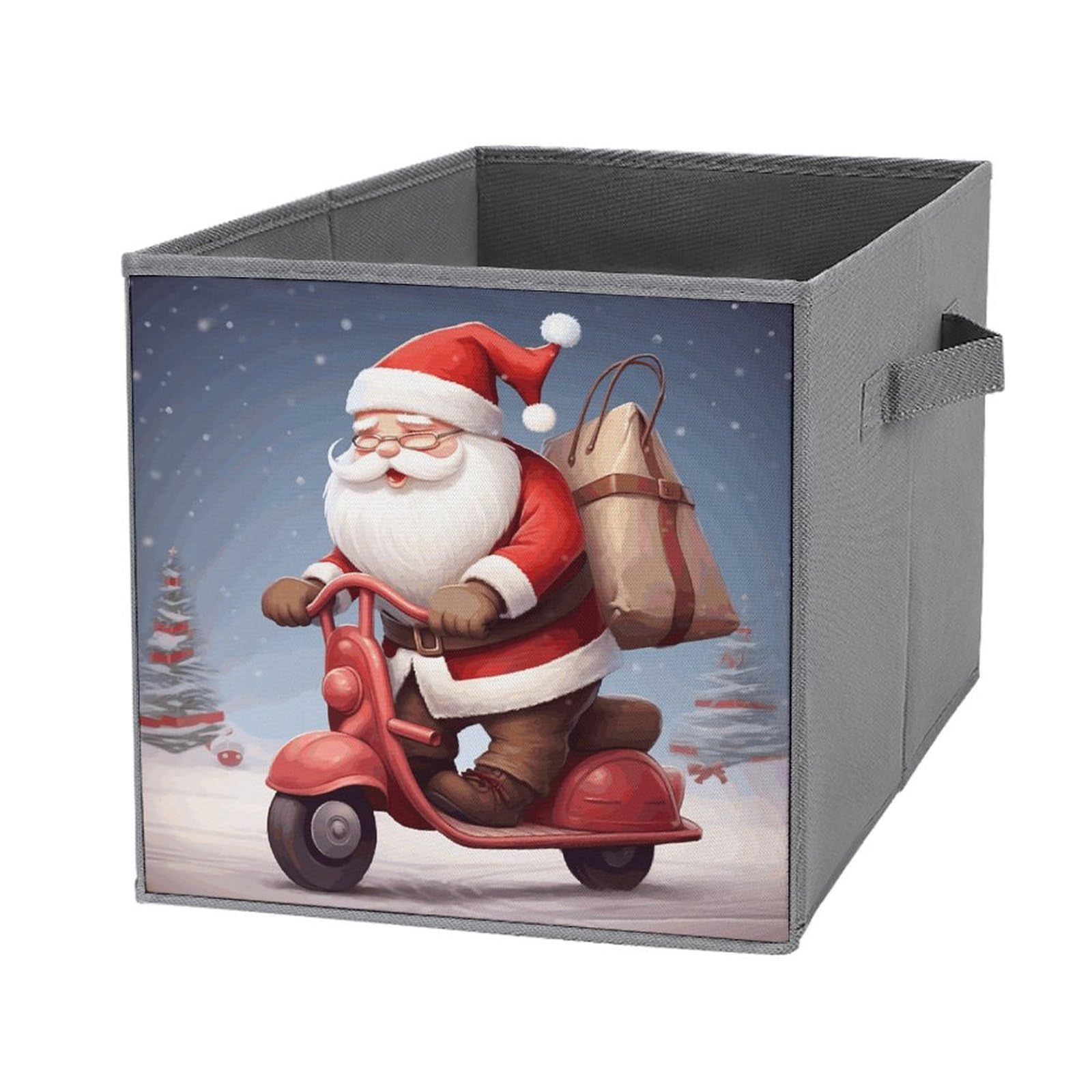 Boîte de rangement de Noël pliable pour organiser le salon et la chambre d'enfant