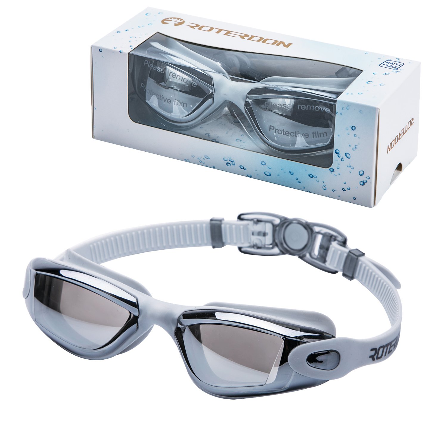 Roterdon Swimming Goggles Adults Swim Goggles Adult Anti Fog Water