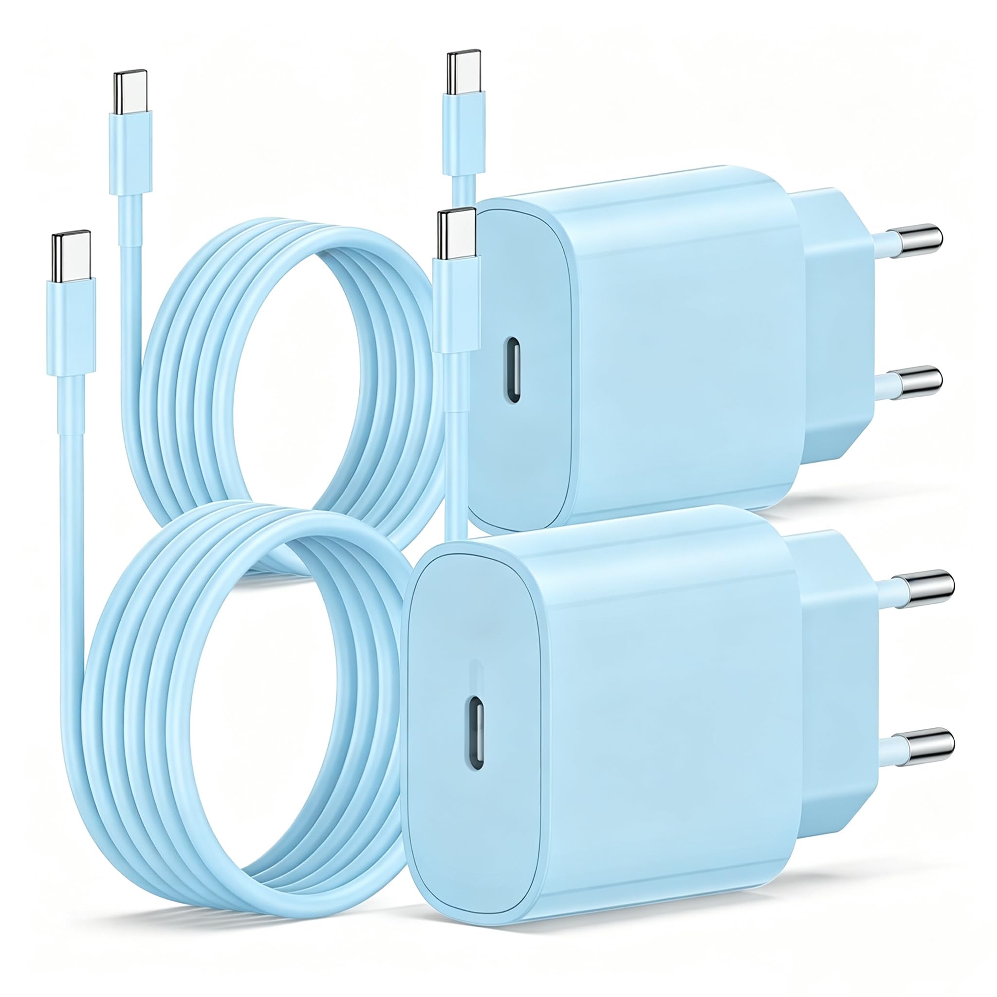 Adaptador de corriente USB C para MacBook y iPad ideal para trabajar desde el sofá con cable 2m 8