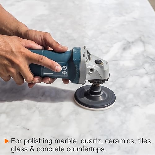 Miniatura 6 de HARFINGTON 5 almohadillas de pulido de diamante de 5 pulgadas de grano 1500 húmedoseco almohadilla de pulido para piedra hormigón mármol encimera