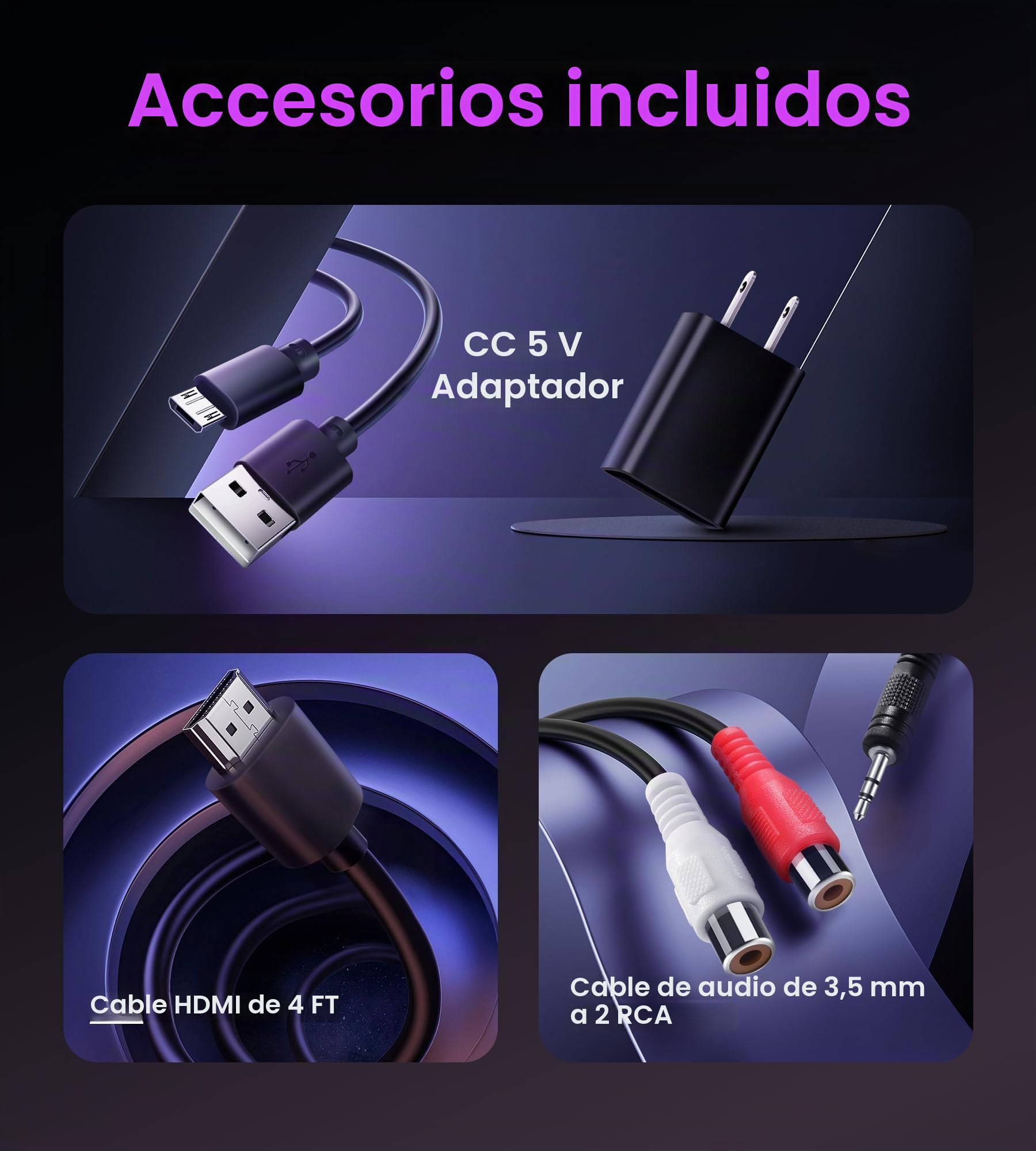 Extractor de Audio HDMI ARC 4K 60Hz - Convertidor HDMI a SPDIF Óptico Toslink + AUX 3,5mm - Divisor para HDCP2.2 Digital PCM DTS 5.1