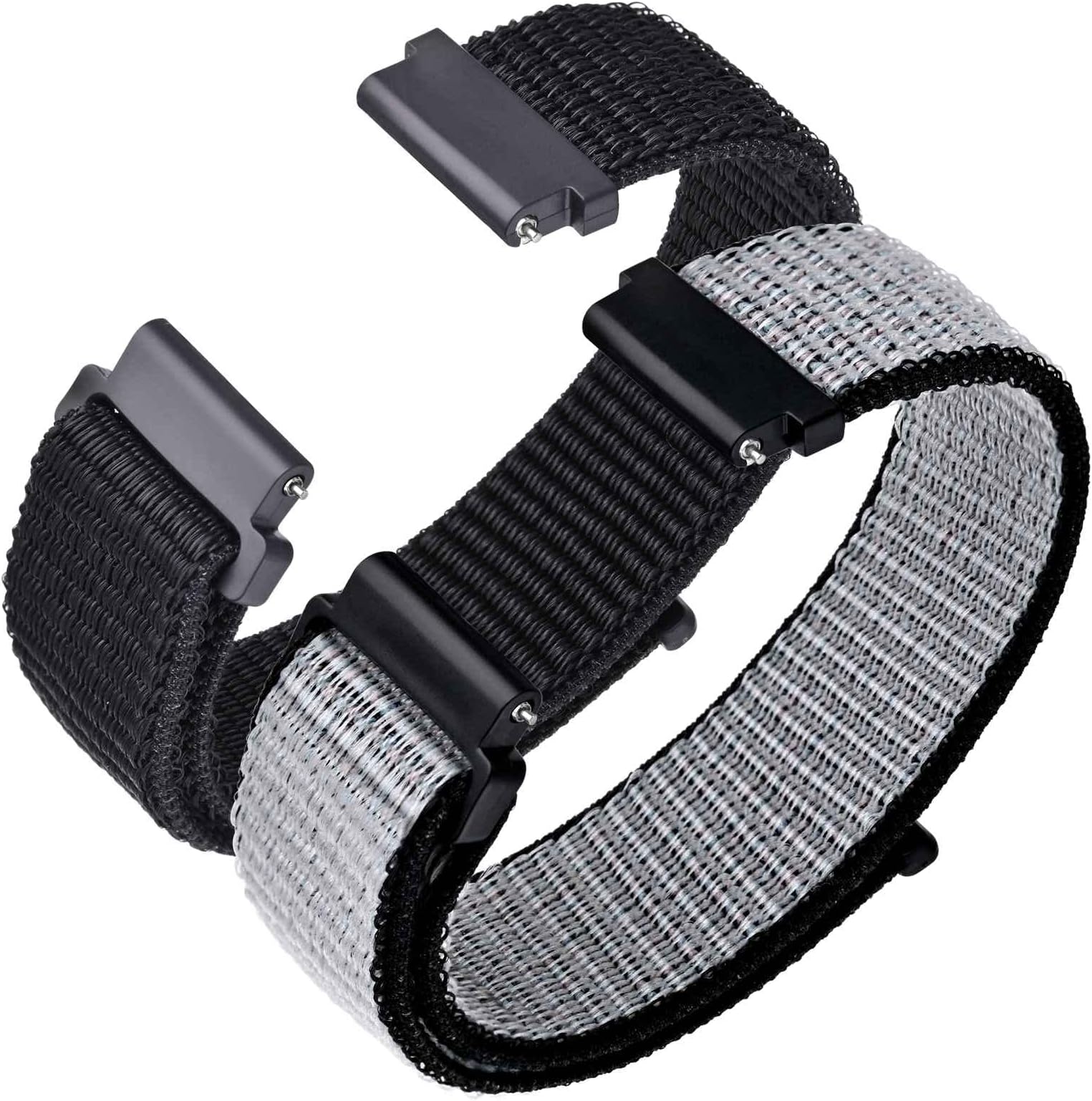 Nylon Sport Loop Watch Bands, 2 Packs Quick Release Adjustable Strap 16mm 18mm 19mm 20mm 21mm 22mm 24mm