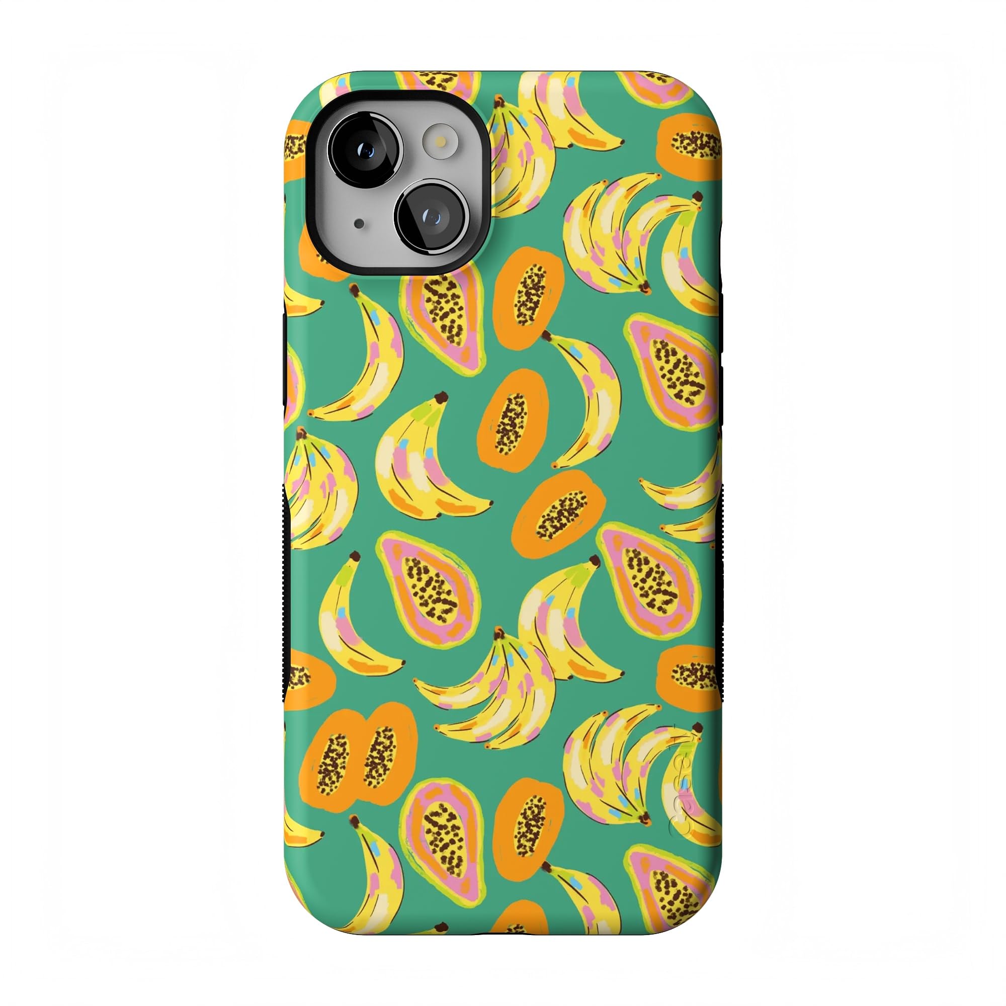 Casely iPhone 14 Plus Case | Papaya Palms | Dippin' Daisy's Tropical Vacation | Bold Protective Design | Compatible with MagSafe
