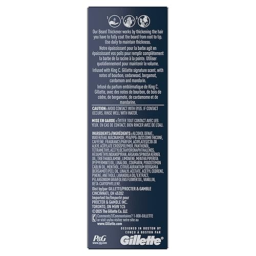 Miniatura 9 de King C. Gillette Beard Thickener formulated with Vitamin B complex and Caffeine, 1.7oz