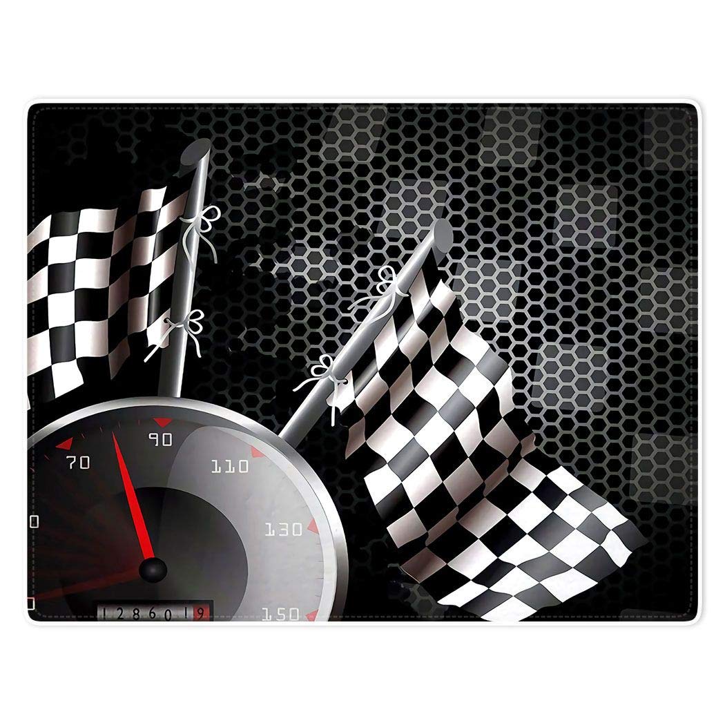 YISUMEIWarm Soft Cozy Plush Throw Fleece-Flannel Blanket 60"x80" Checkered Flag Racing Speed