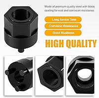 Vista 4 de Herramienta de extracción de cubo de embrague de compresor de A/C, no necesita llave de impacto para buje de transmisión de compresores sin embrague