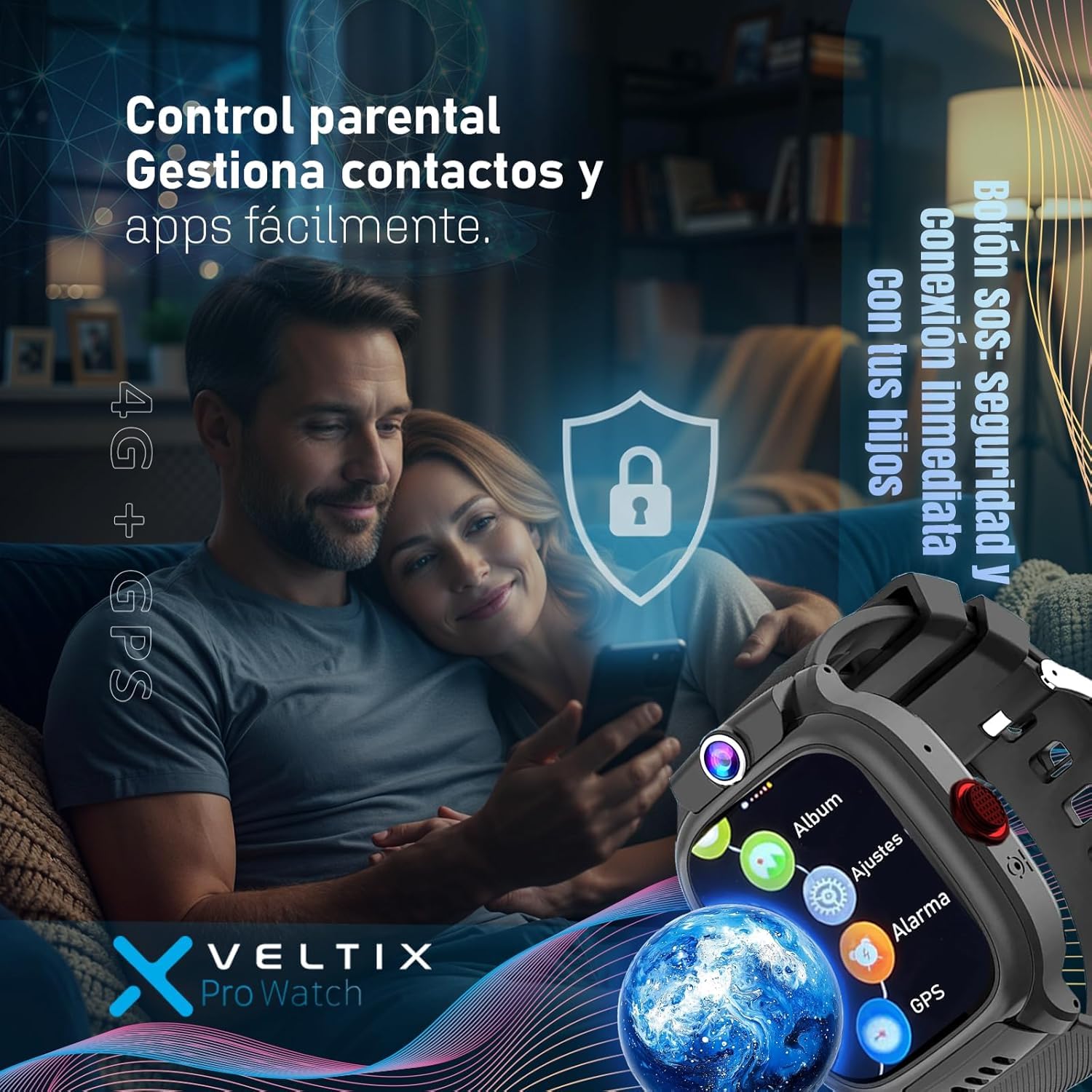 VELTIX Nuovo Orologio Intelligente X Pro 2 Cinturini Gratuiti Smartwatch Per Con GPS E Chiamate Bambina Per, Bambini Bambini, 4G