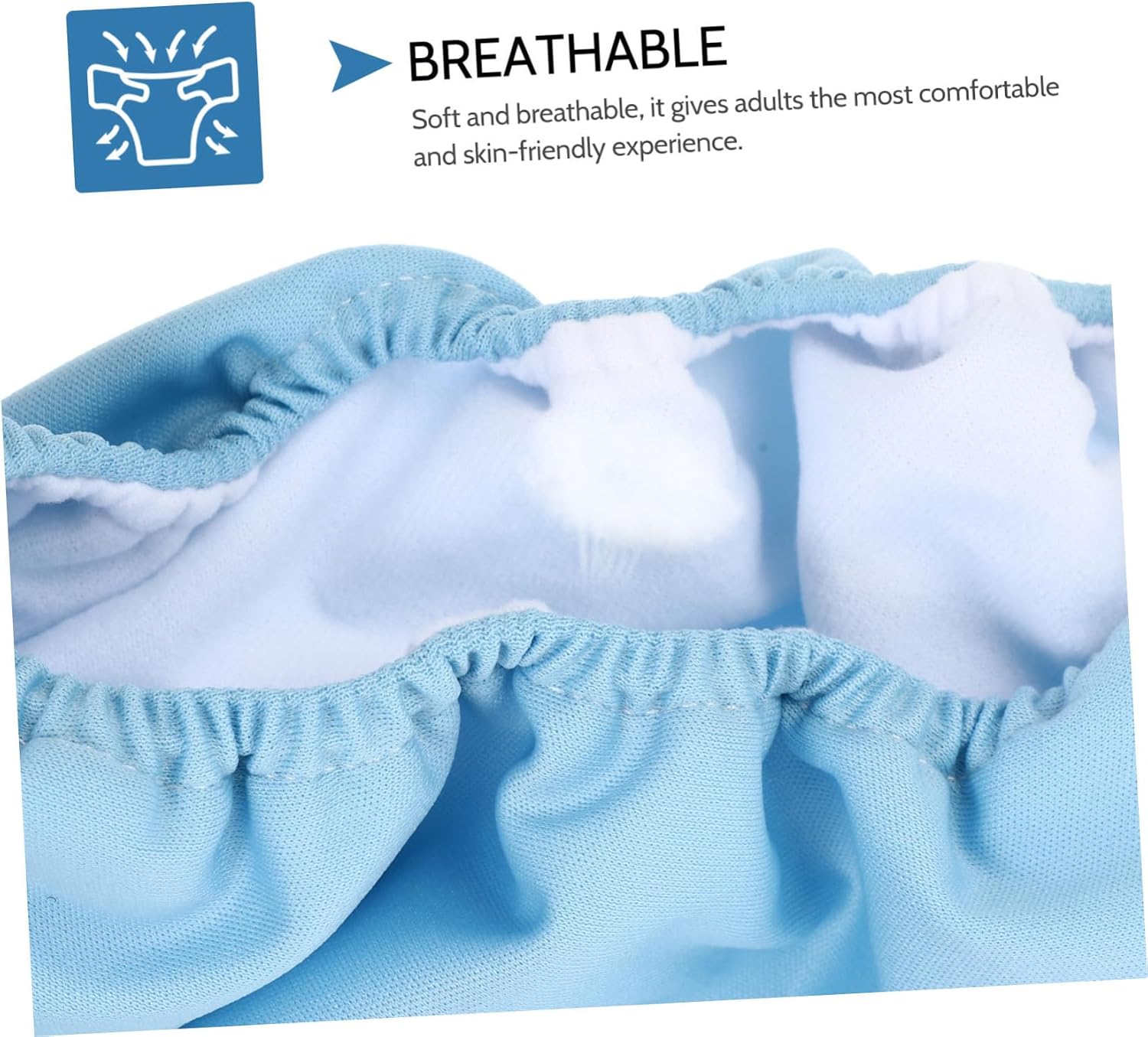Adjustable Cloth Diaper for Adults with Soft Breathable Padding Reusable Washable Elderly Nappy for Men and Women Waist Leak Resistant Design