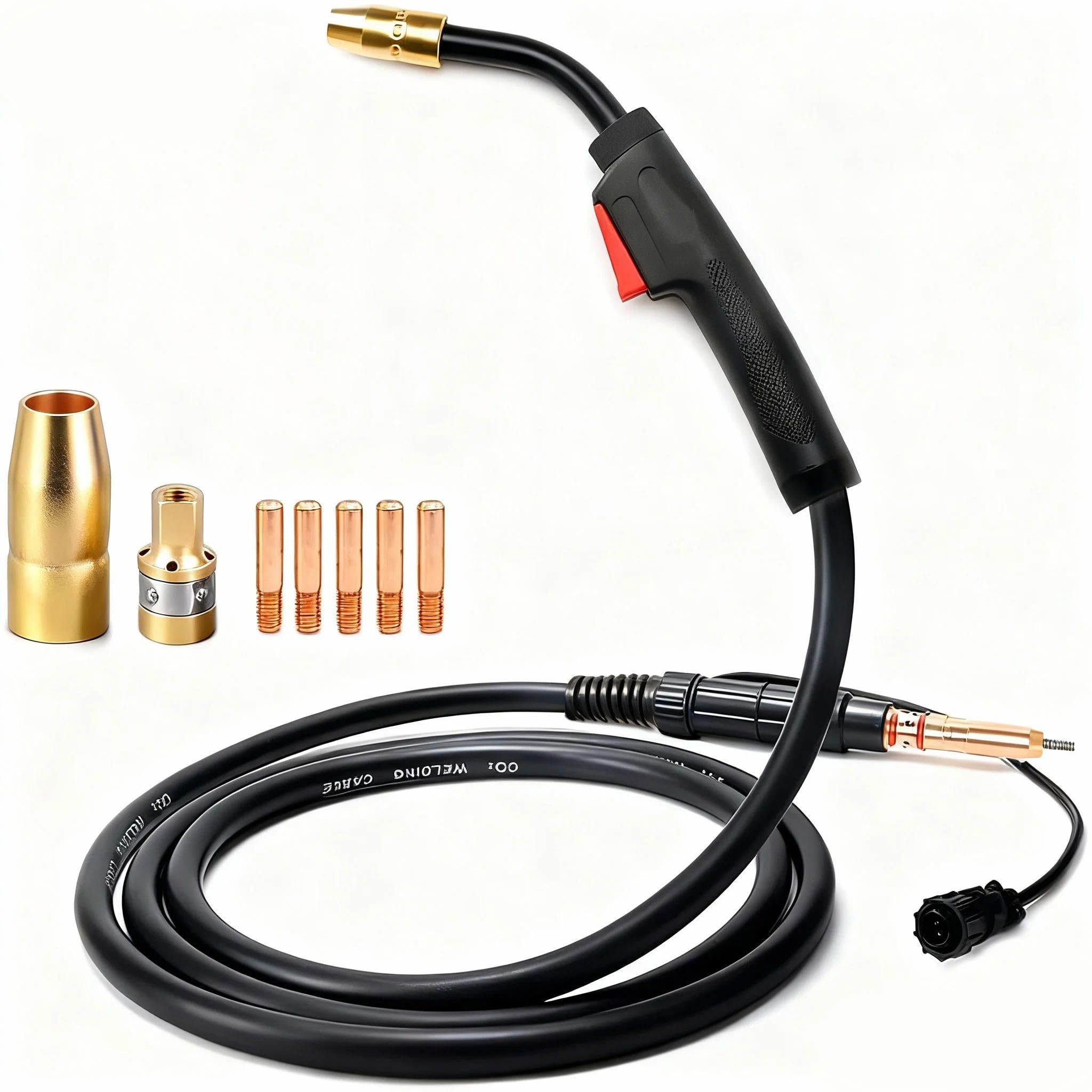 10ft Mig Gun Torch Parts Kit Fit Hobart Handler 190,Handler 210,Multi-Handler 200,Handler 210MVP 245926 500553 H100S4-10 MIG Welding Gun