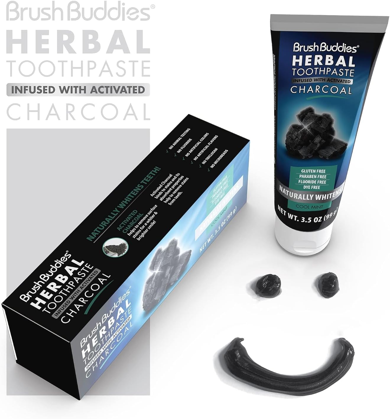 Herbal Charcoal Tootaste, Activated Charcoal Whitening