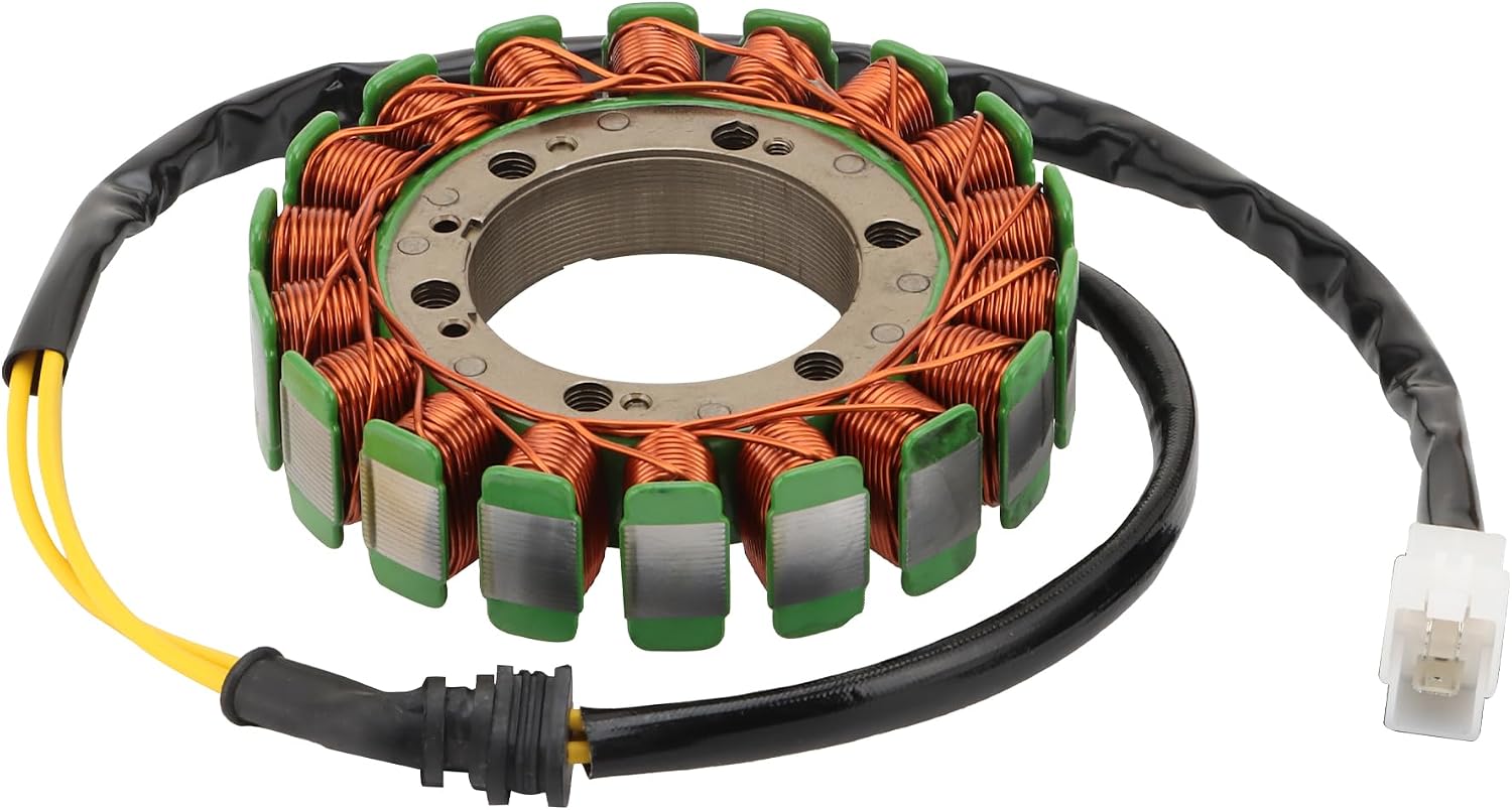 WOOSTAR 18 Coil 2 Wire Magneto Stator Replacement for 2000-2002 NV400 (NC40) Shadow Crusher 1999-2001 NV750C2 Shadow 1998-2003 VT400 Shadow 400 1997-2001 VT750C2 Shadow A.C.E.