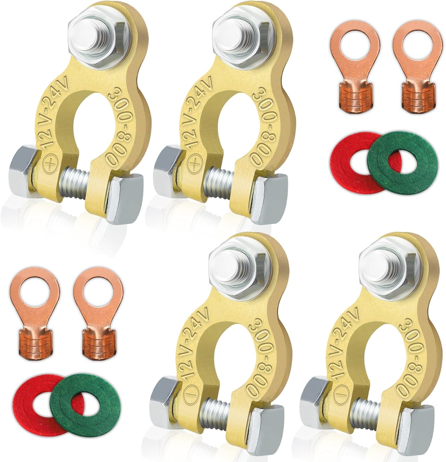ZONBANG Battery Terminal Connectors, 4PCS Battery Terminals