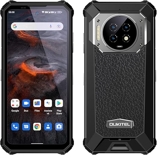 OUKITEL 21000mAh Battery Rugged Mobile Phone WP19, 64MP Triple Camera IR Night Vision, Android 12 IP68 Waterproof Shockproof Smartphone, Helio G95 8GB+256GB, 6.78'' FHD+, 33W Fast Charge, GPS NFC