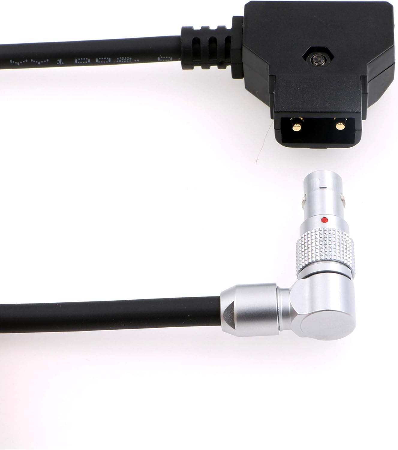 Alvin's Cables Power Cable for Zacuto Kameleon EVF Rotatable Right Angle 4 Pin Male to D-tap 18in/45cm